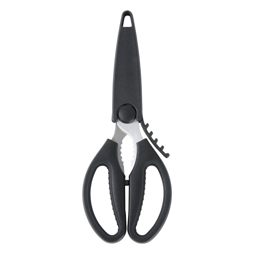 Mainstays Black Handle Stainless Steel Multi-Purpose Kitchen Shears with Black Grip 1 Each